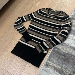 Frame stripe sparkly shirt